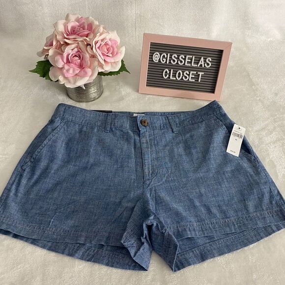 nwt Gap size 10 3" Short Chambray - Picture 4 of 8